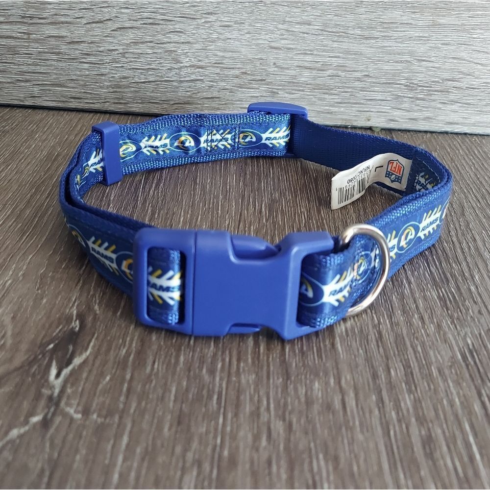 NFL LA RAMS Dog Collar - Size: Large